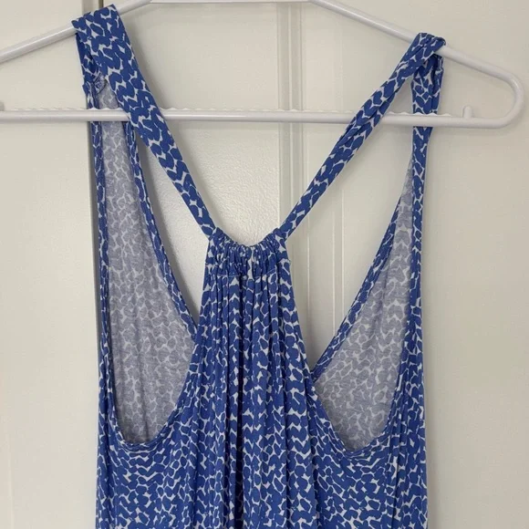 Blue Patterned Maxi Dress - Picture 3 of 3